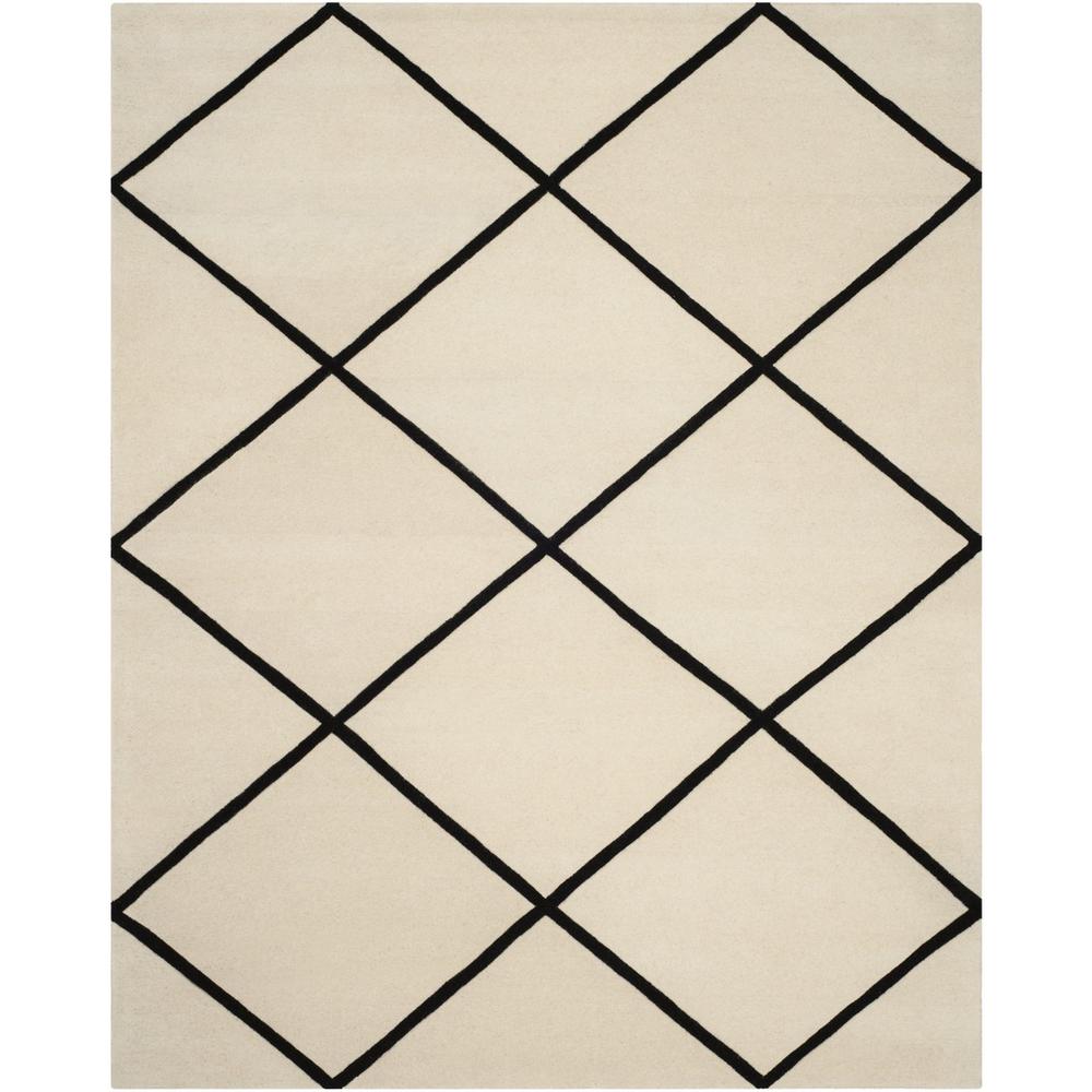 CHATHAM, IVORY / BLACK, 8' X 10', Area Rug, CHT720A-8