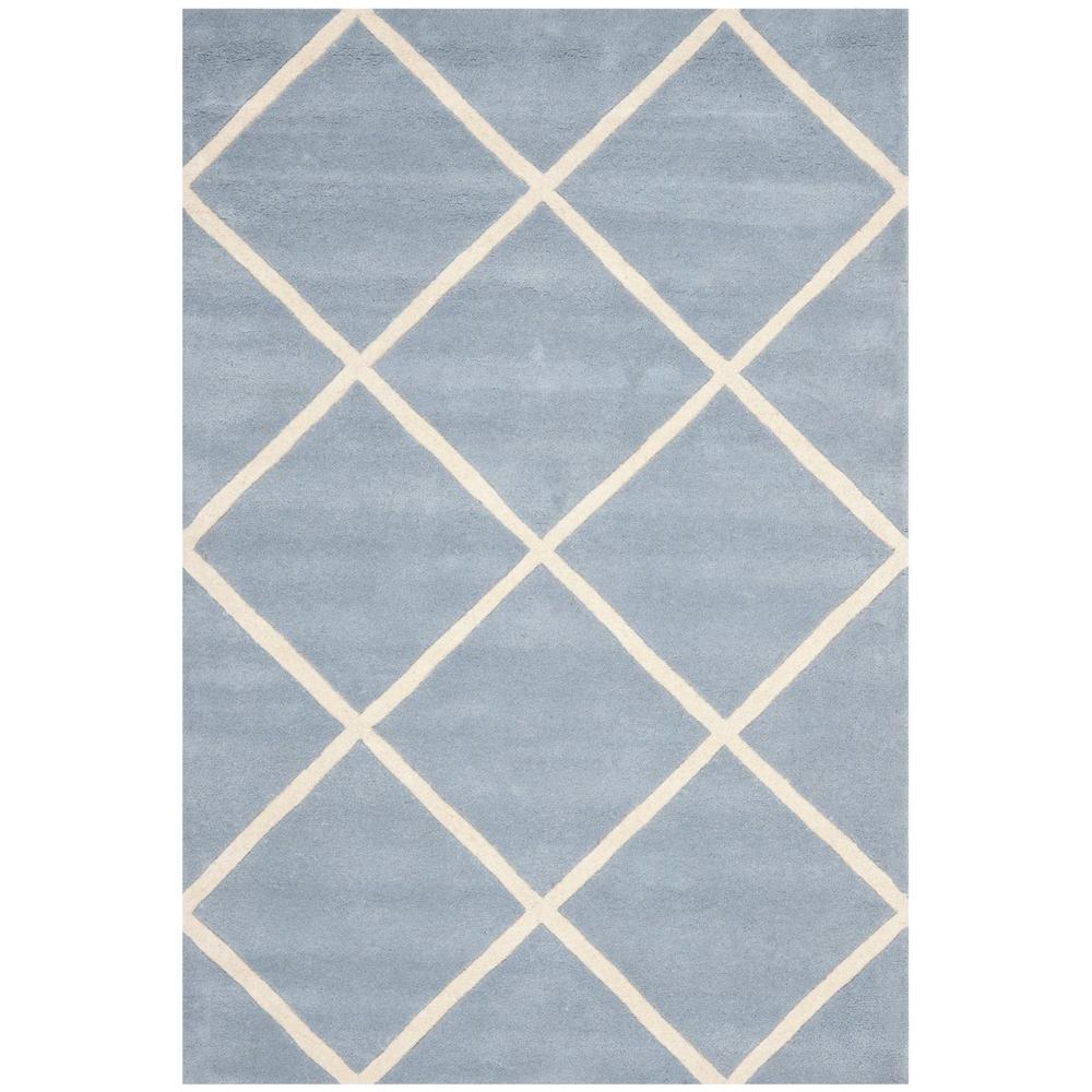 CHATHAM, BLUE / IVORY, 3' X 5', Area Rug, CHT720B-3
