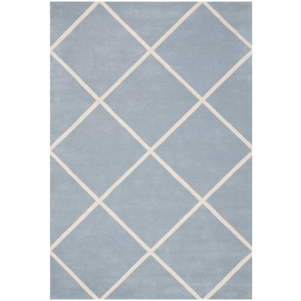 CHATHAM, BLUE / IVORY, 6' X 9', Area Rug, CHT720B-6