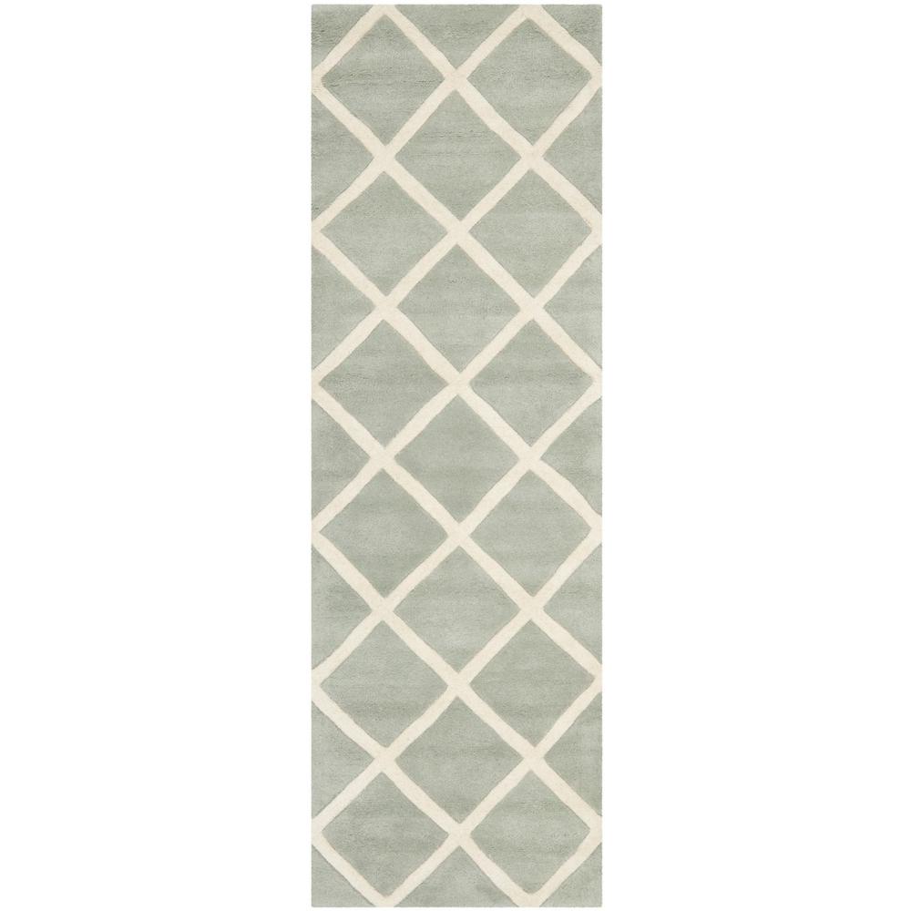CHATHAM, GREY / IVORY, 2'-3" X 7', Area Rug, CHT720E-27