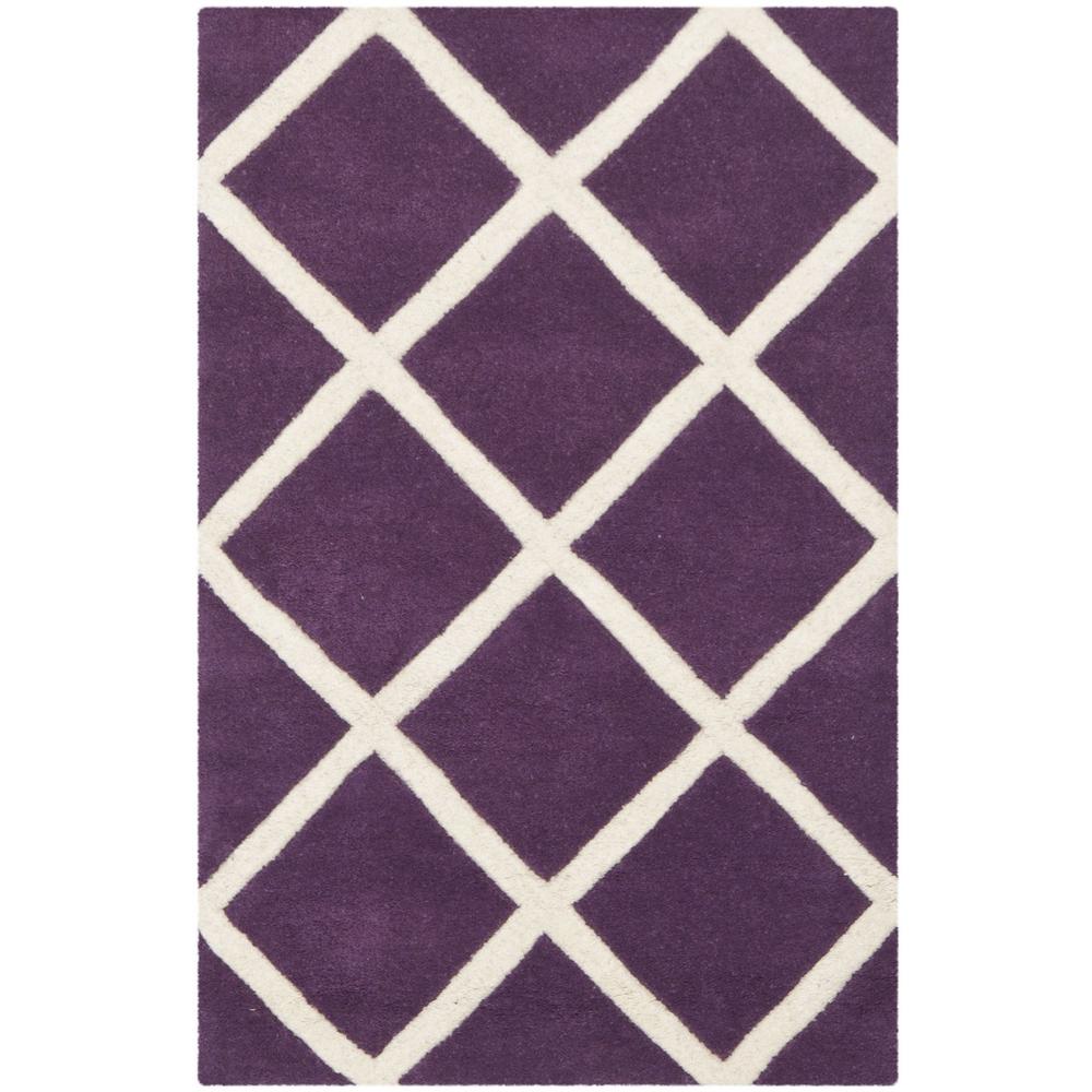 CHATHAM, PURPLE / IVORY, 2' X 3', Area Rug, CHT720F-2
