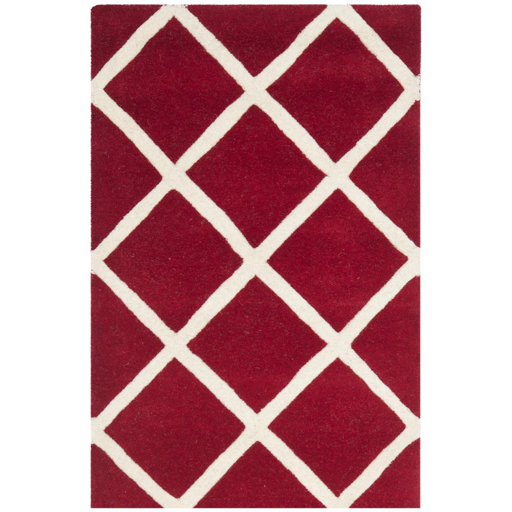 CHATHAM, RED / IVORY, 2' X 3', Area Rug, CHT720G-2