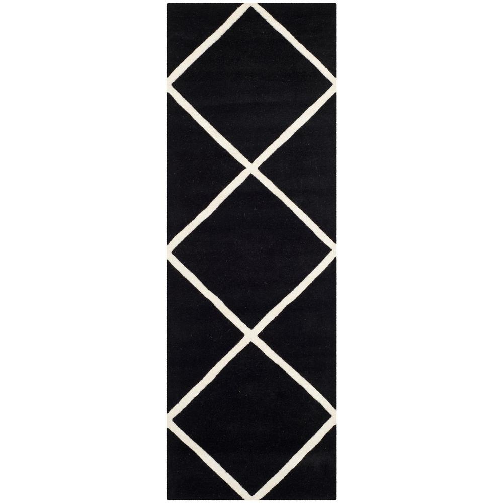 CHATHAM, BLACK / IVORY, 2'-3" X 5', Area Rug, CHT720K-25