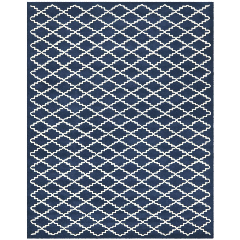 CHATHAM, DARK BLUE / IVORY, 8' X 10', Area Rug, CHT721C-8