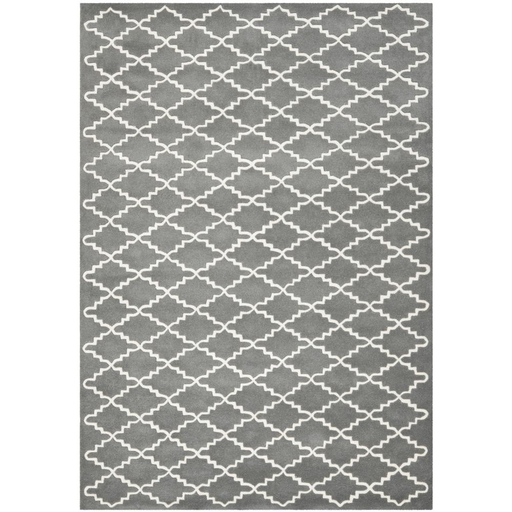 CHATHAM, DARK GREY / IVORY, 6' X 9', Area Rug, CHT721D-6