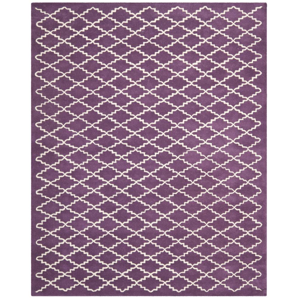 CHATHAM, PURPLE / IVORY, 8' X 10', Area Rug, CHT721F-8