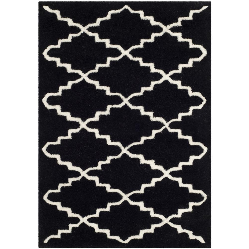 CHATHAM, BLACK / IVORY, 2' X 3', Area Rug, CHT721K-2