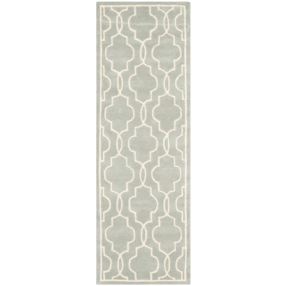 CHATHAM, GREY / IVORY, 2'-3" X 7', Area Rug, CHT723E-27
