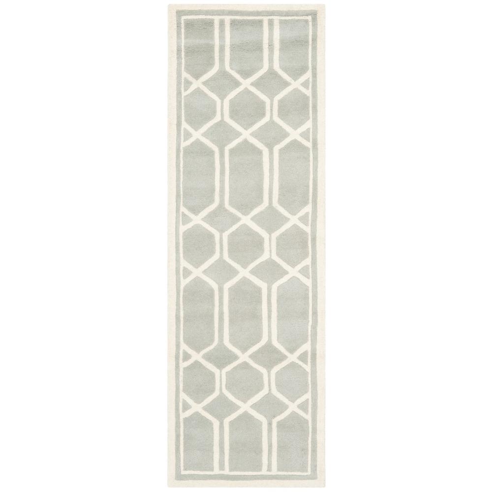 CHATHAM, GREY / IVORY, 2'-3" X 7', Area Rug, CHT725E-27