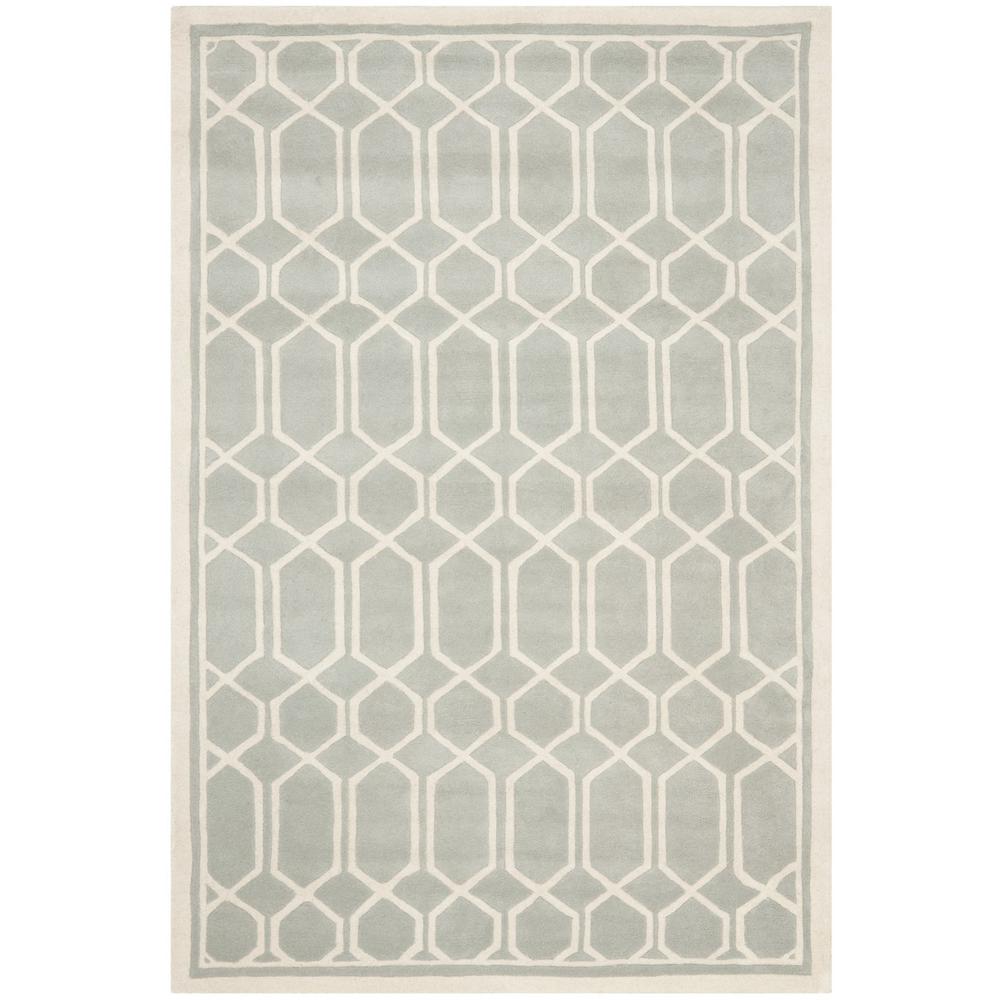 CHATHAM, GREY / IVORY, 6' X 9', Area Rug, CHT725E-6