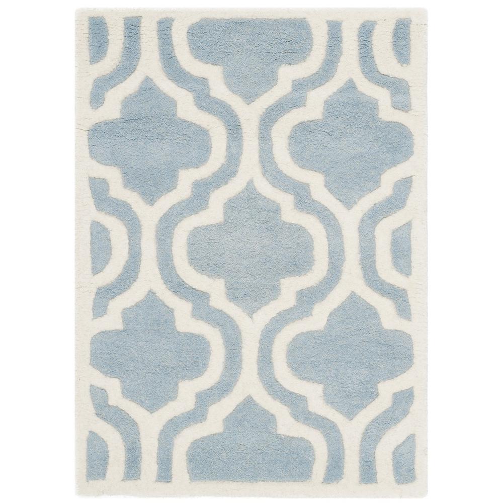 CHATHAM, BLUE / IVORY, 2' X 3', Area Rug, CHT727B-2