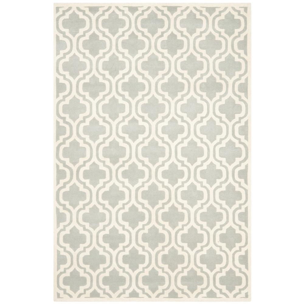 CHATHAM, GREY / IVORY, 6' X 9', Area Rug, CHT727E-6
