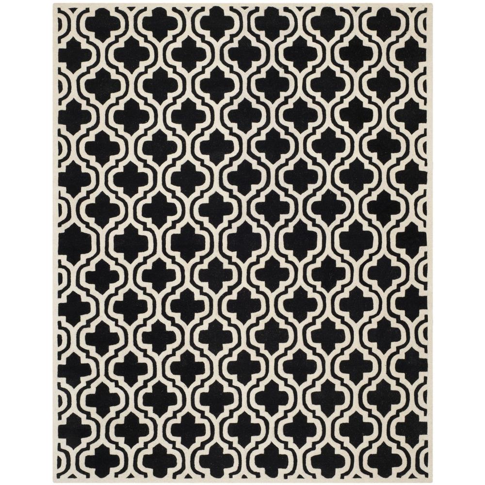 CHATHAM, BLACK / IVORY, 8' X 10', Area Rug, CHT727K-8