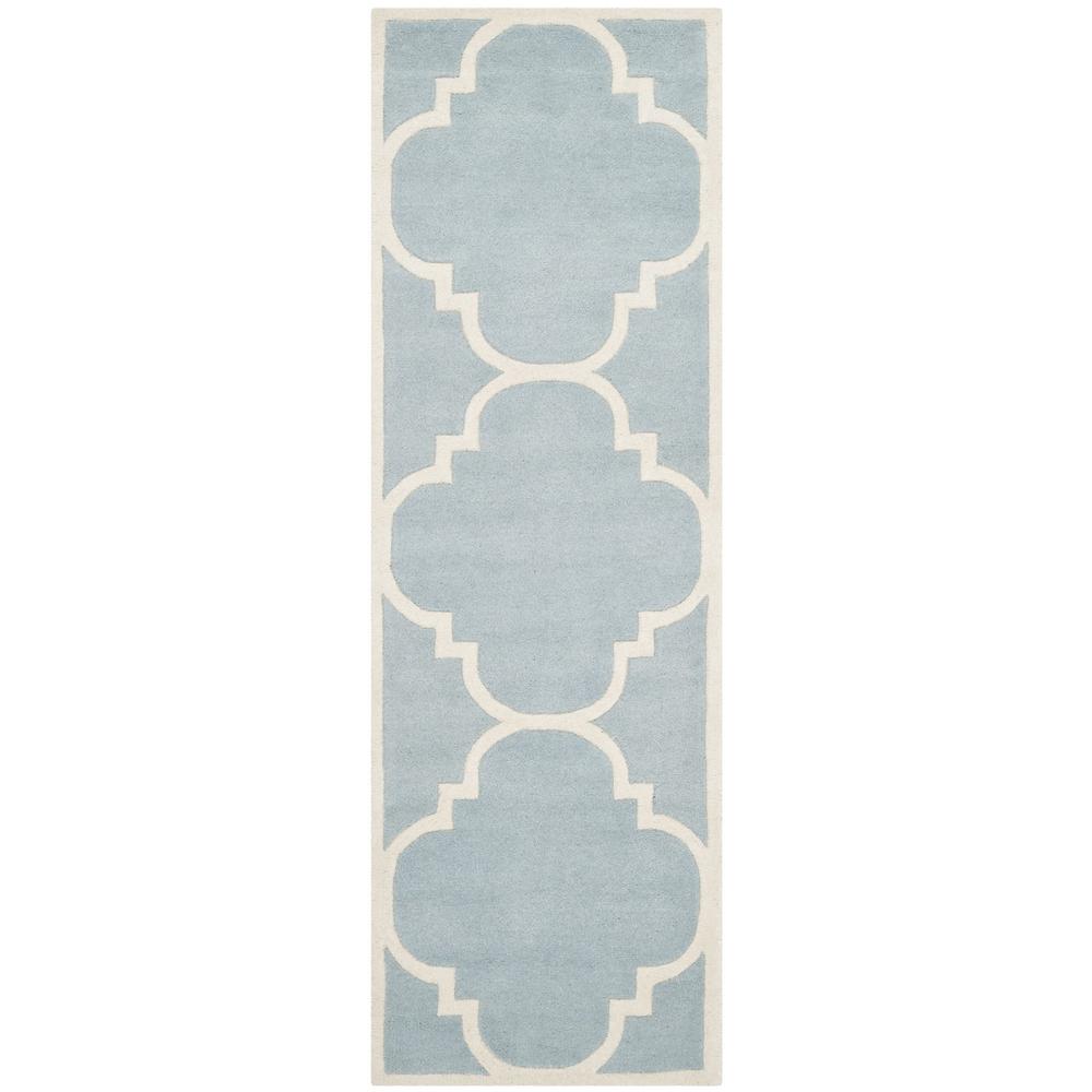 CHATHAM, BLUE / IVORY, 2'-3" X 11', Area Rug, CHT730B-211