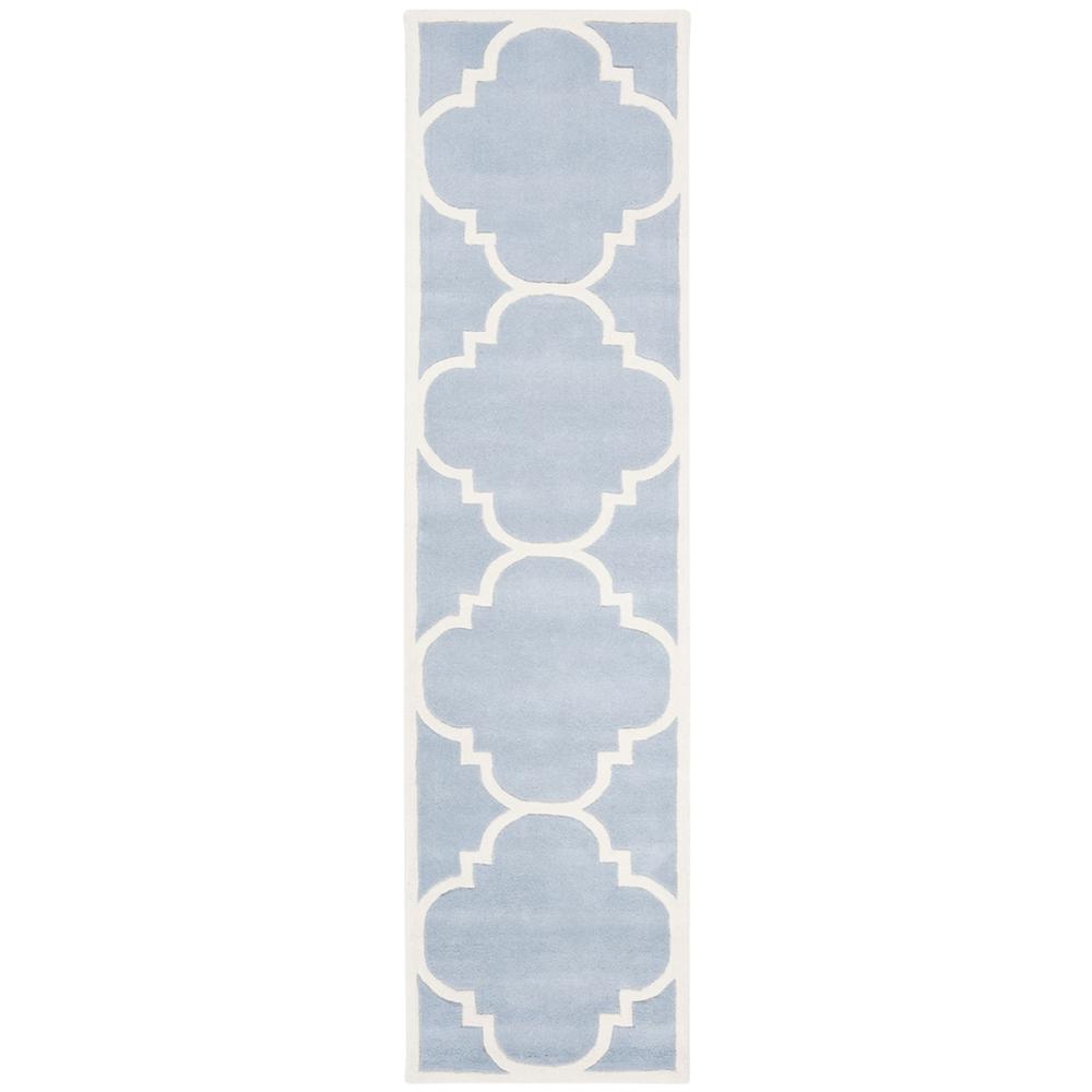 CHATHAM, BLUE / IVORY, 2'-3" X 9', Area Rug, CHT730B-29