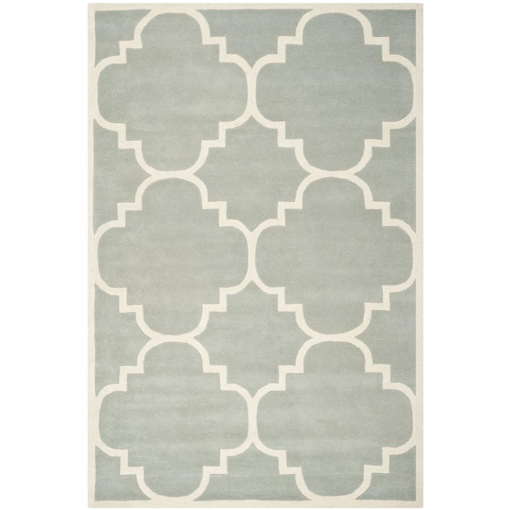 CHATHAM, GREY / IVORY, 6' X 9', Area Rug, CHT730E-6