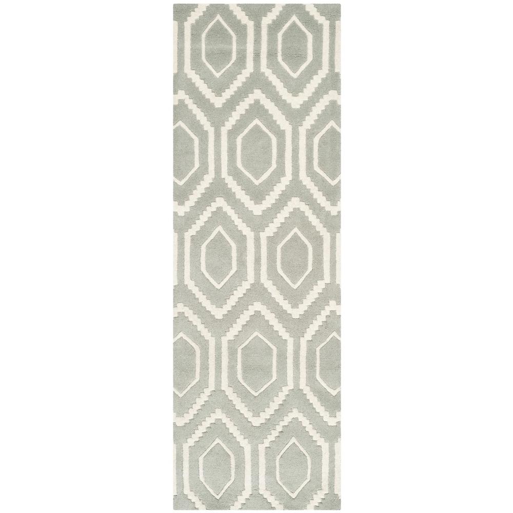 CHATHAM, GREY / IVORY, 2'-3" X 11', Area Rug, CHT731E-211