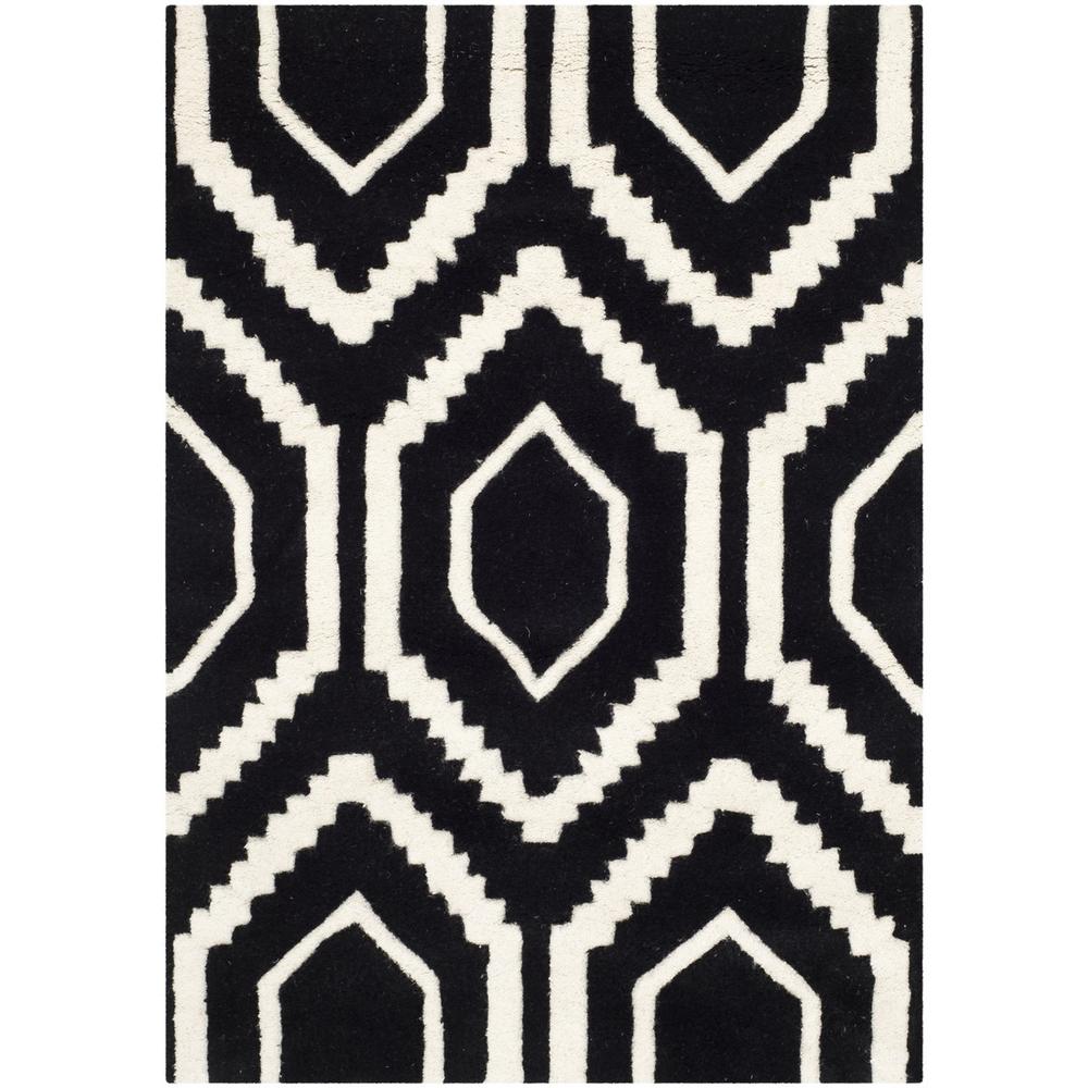 CHATHAM, BLACK / IVORY, 2' X 3', Area Rug, CHT731K-2