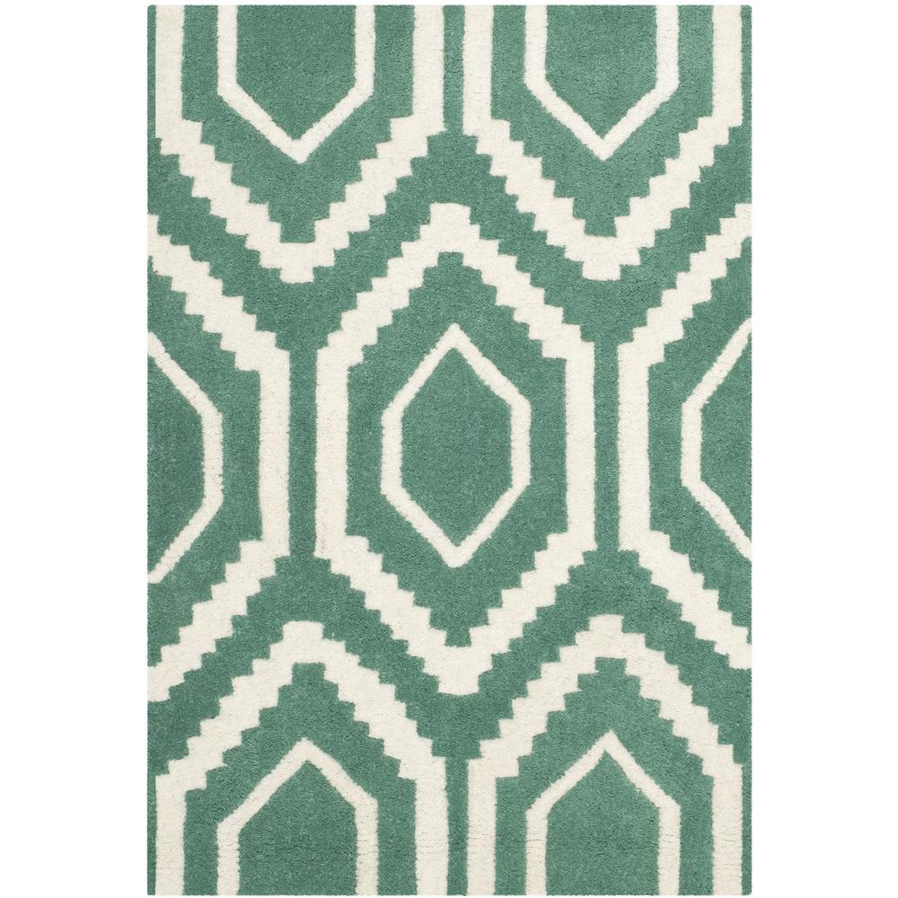CHATHAM, TEAL / IVORY, 2' X 3', Area Rug, CHT731T-2