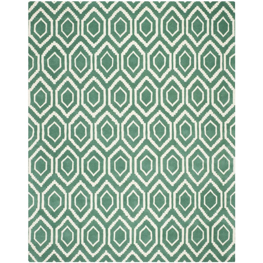CHATHAM, TEAL / IVORY, 8' X 10', Area Rug, CHT731T-8