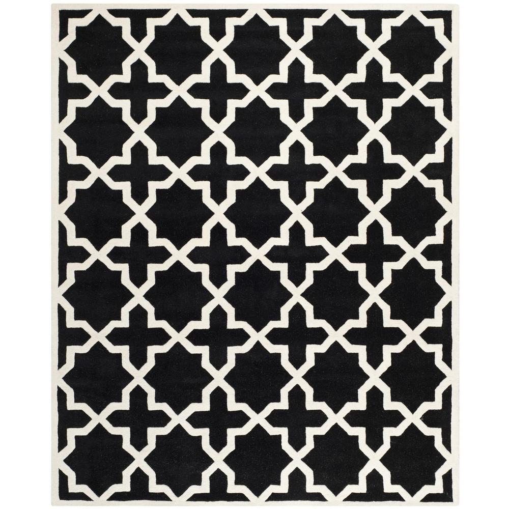 CHATHAM, BLACK / IVORY, 8' X 10', Area Rug, CHT732K-8