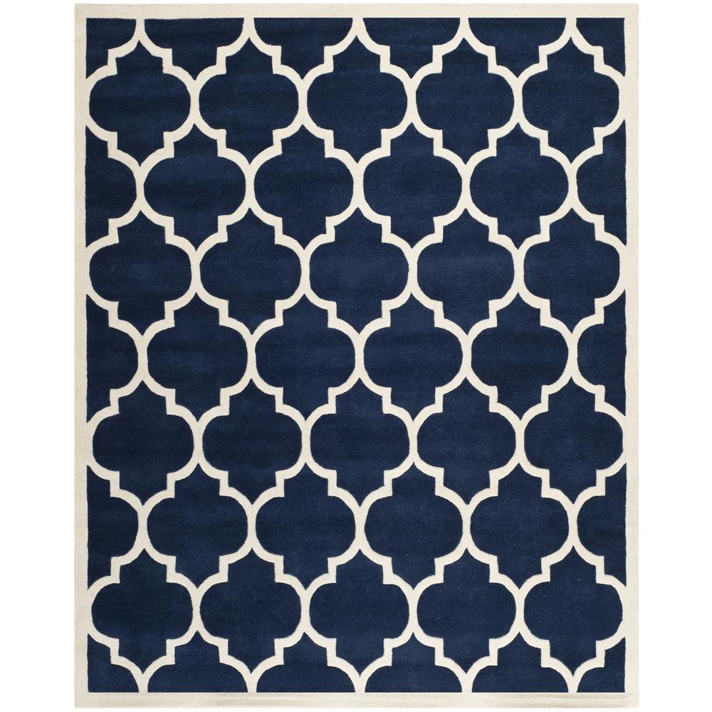 CHATHAM, DARK BLUE / IVORY, 10' X 14', Area Rug, CHT733C-10