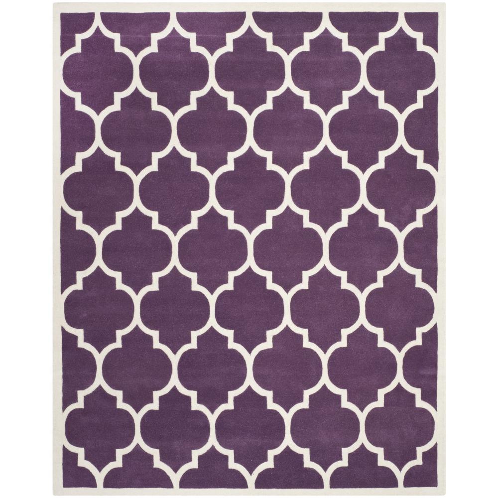 CHATHAM, PURPLE / IVORY, 8' X 10', Area Rug, CHT733F-8