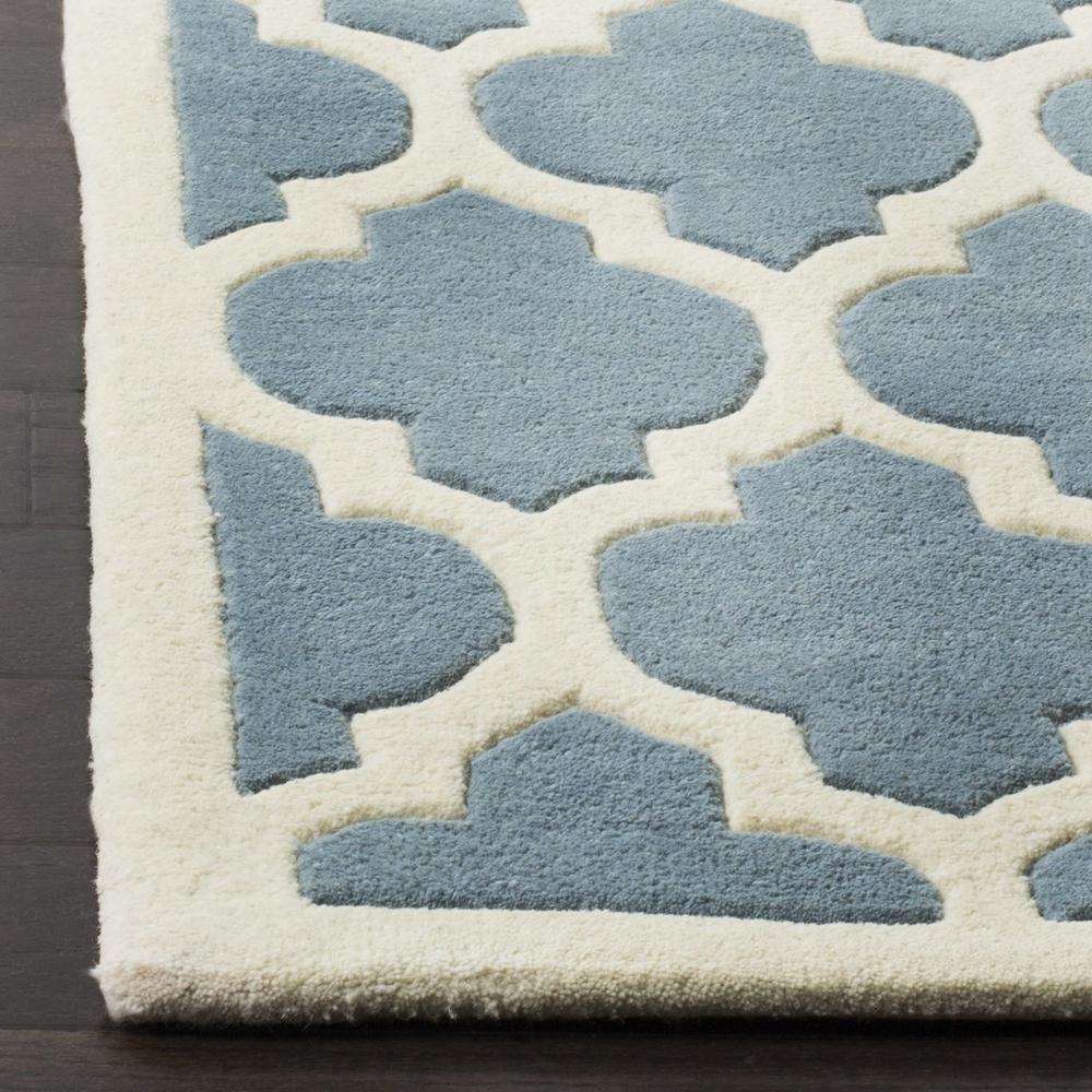 CHATHAM, BLUE / IVORY, 5' X 8', Area Rug, CHT734B-5