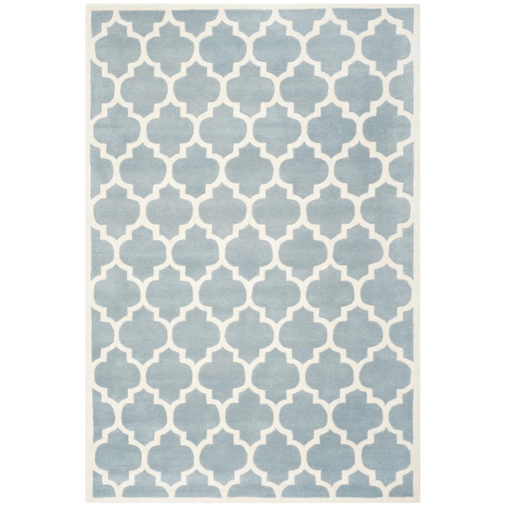 CHATHAM, BLUE / IVORY, 6' X 9', Area Rug, CHT734B-6