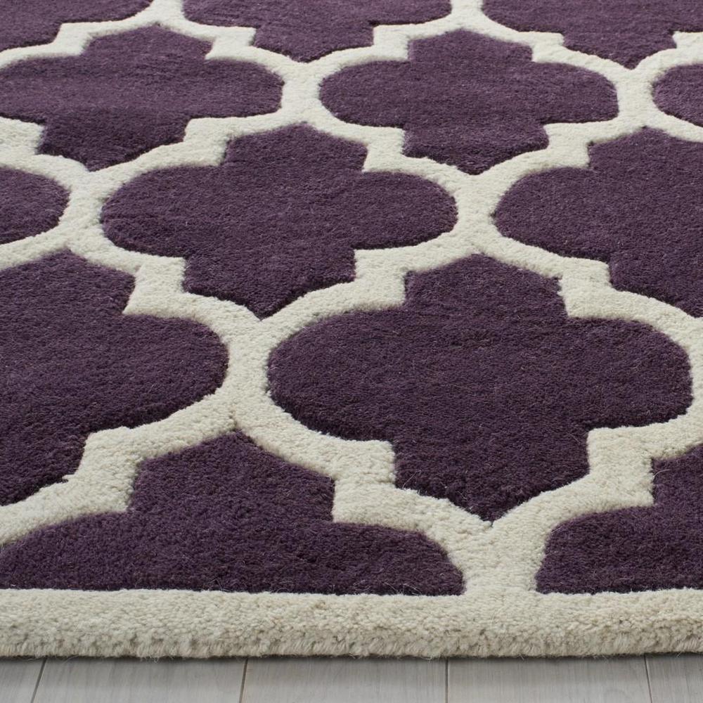 CHATHAM, PURPLE / IVORY, 5' X 8', Area Rug, CHT734F-5