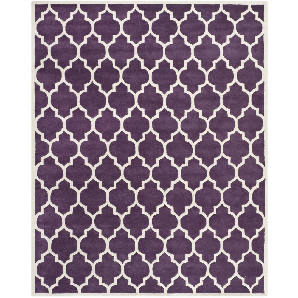 CHATHAM, PURPLE / IVORY, 8' X 10', Area Rug, CHT734F-8