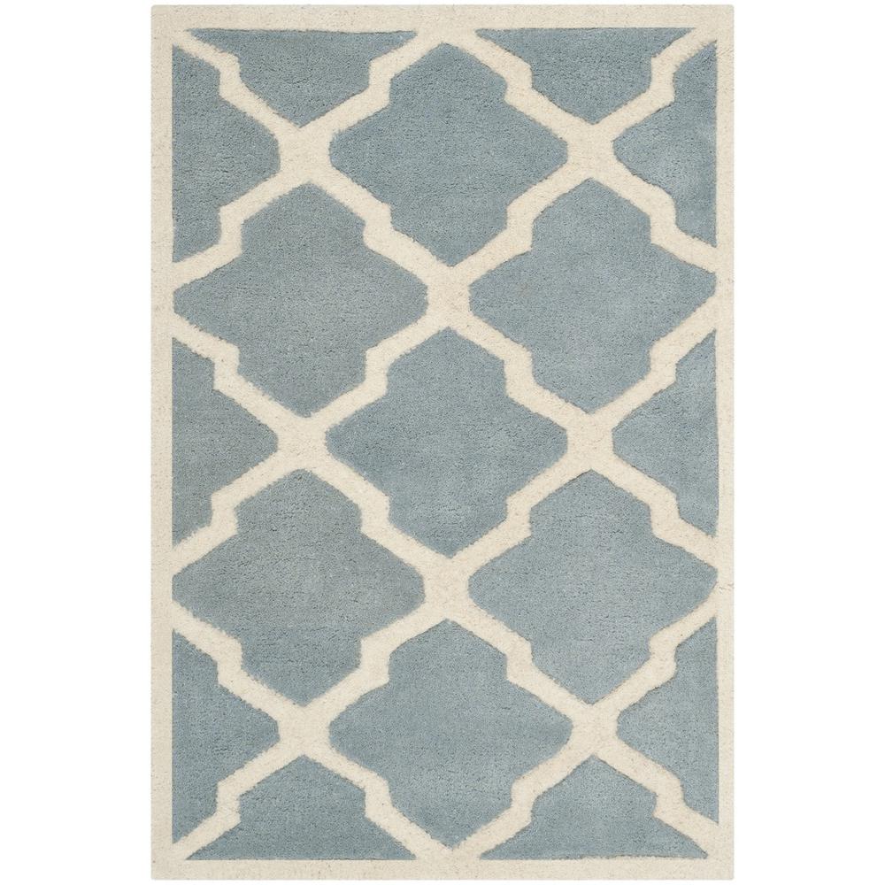 CHATHAM, BLUE / IVORY, 2' X 3', Area Rug, CHT735B-2