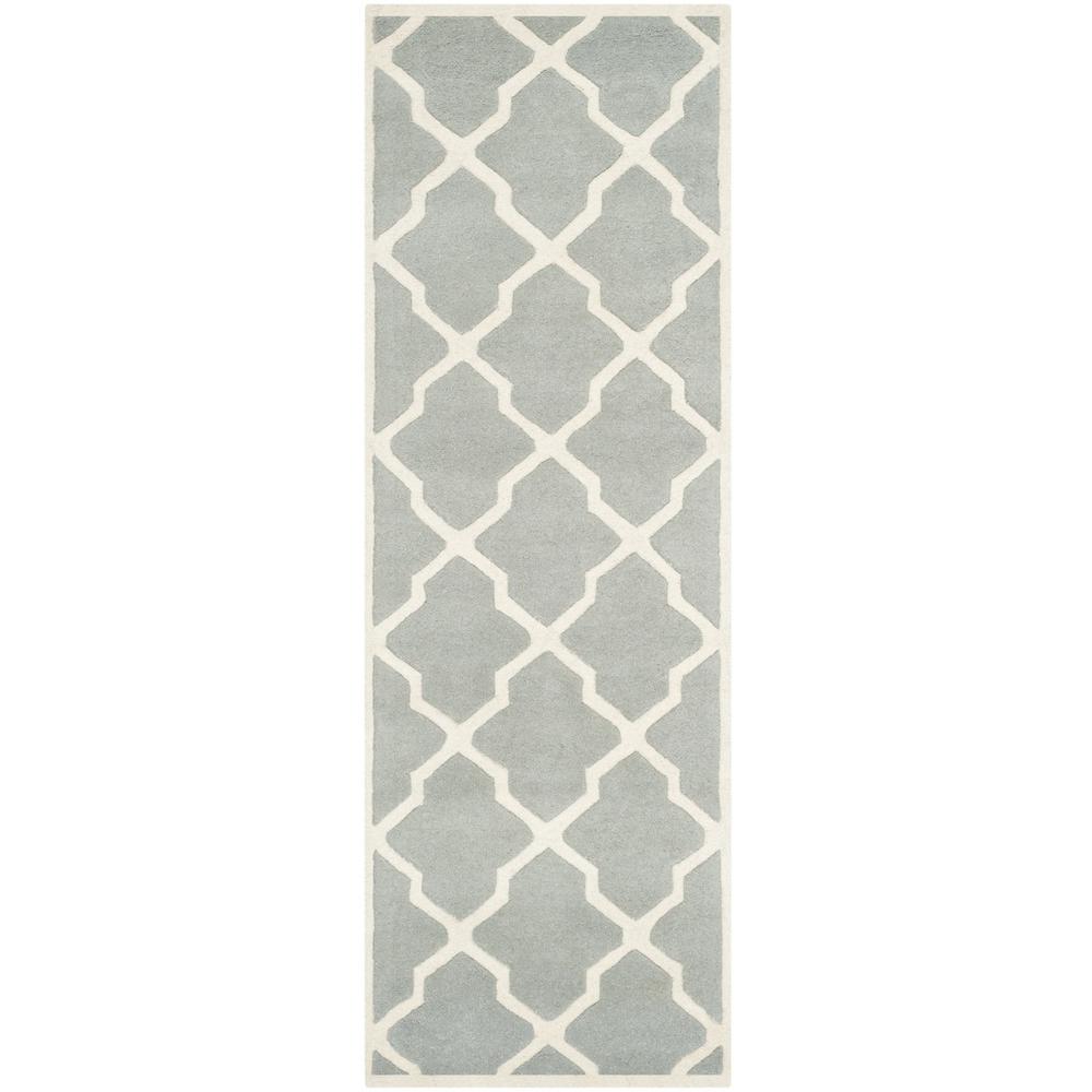 CHATHAM, GREY / IVORY, 2'-3" X 11', Area Rug, CHT735E-211