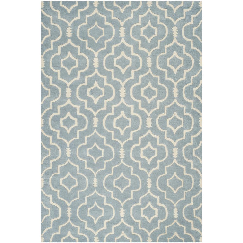 CHATHAM, BLUE / IVORY, 6' X 9', Area Rug, CHT736B-6