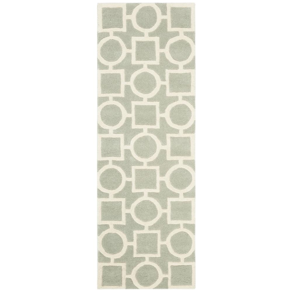 CHATHAM, GREY / IVORY, 2'-3" X 11', Area Rug, CHT737E-211
