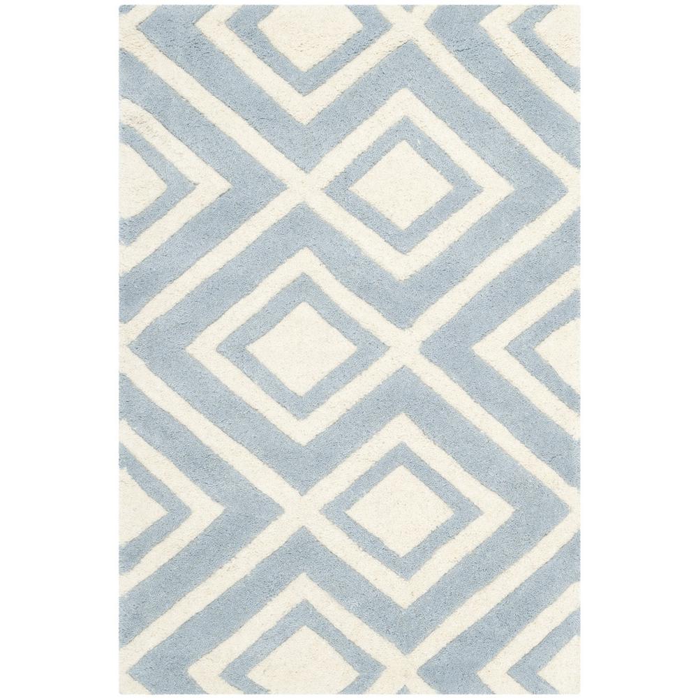 CHATHAM, BLUE / IVORY, 2' X 3', Area Rug, CHT742B-2