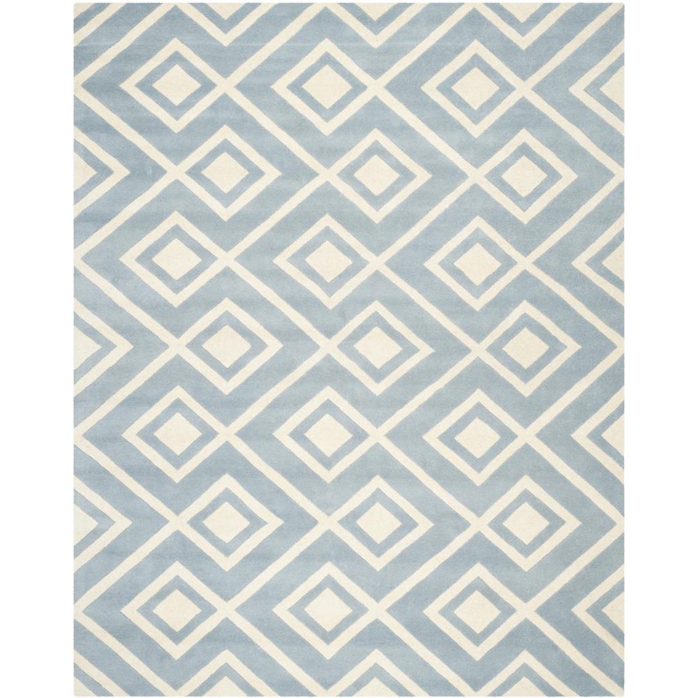 CHATHAM, BLUE / IVORY, 8' X 10', Area Rug, CHT742B-8