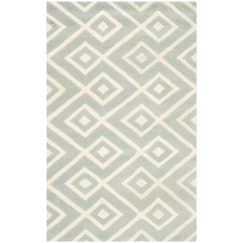 CHATHAM, GREY / IVORY, 3' X 5', Area Rug, CHT742E-3