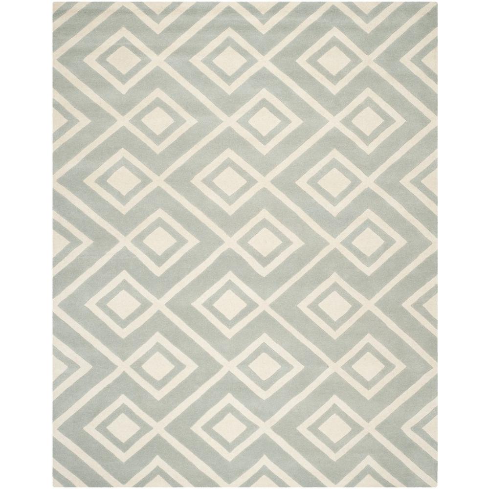 CHATHAM, GREY / IVORY, 8' X 10', Area Rug, CHT742E-8