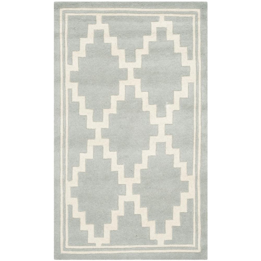 CHATHAM, GREY / IVORY, 3' X 5', Area Rug, CHT743E-3