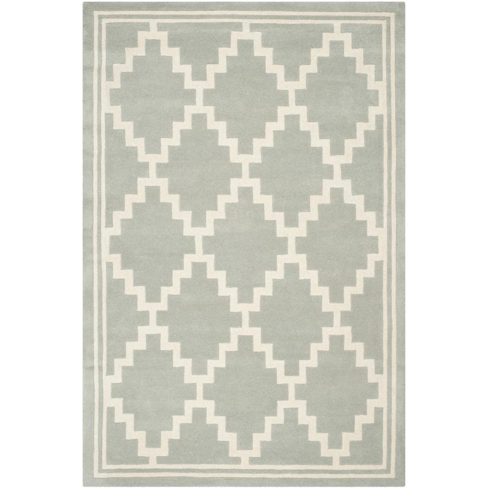 CHATHAM, GREY / IVORY, 6' X 9', Area Rug, CHT743E-6