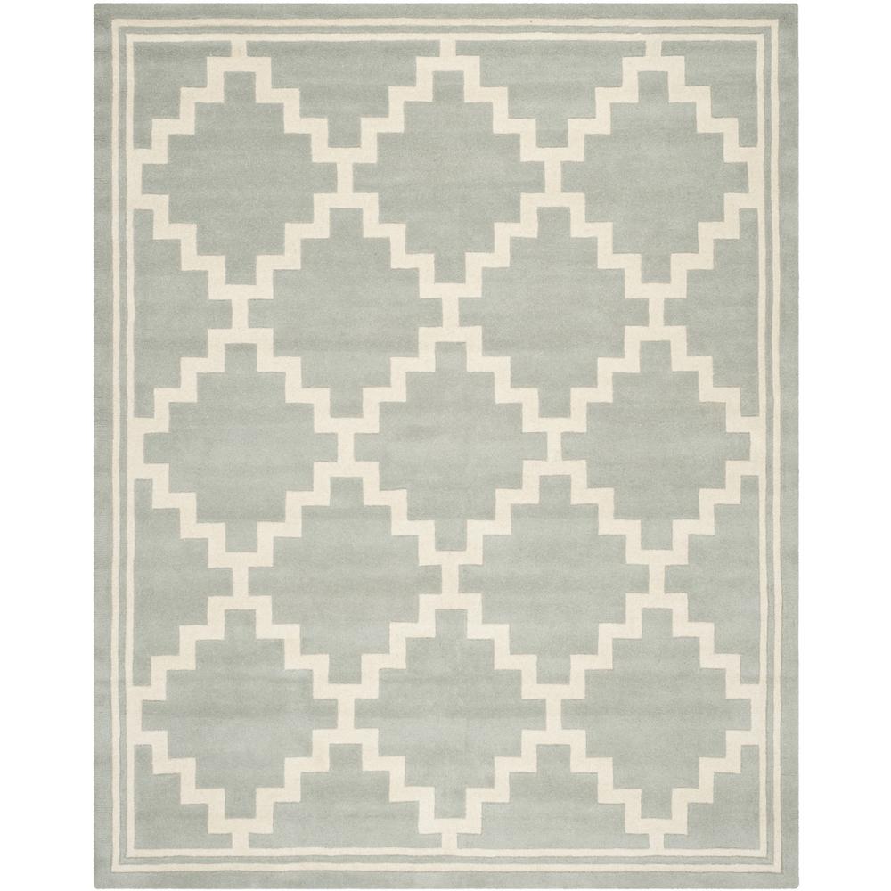 CHATHAM, GREY / IVORY, 8' X 10', Area Rug, CHT743E-8
