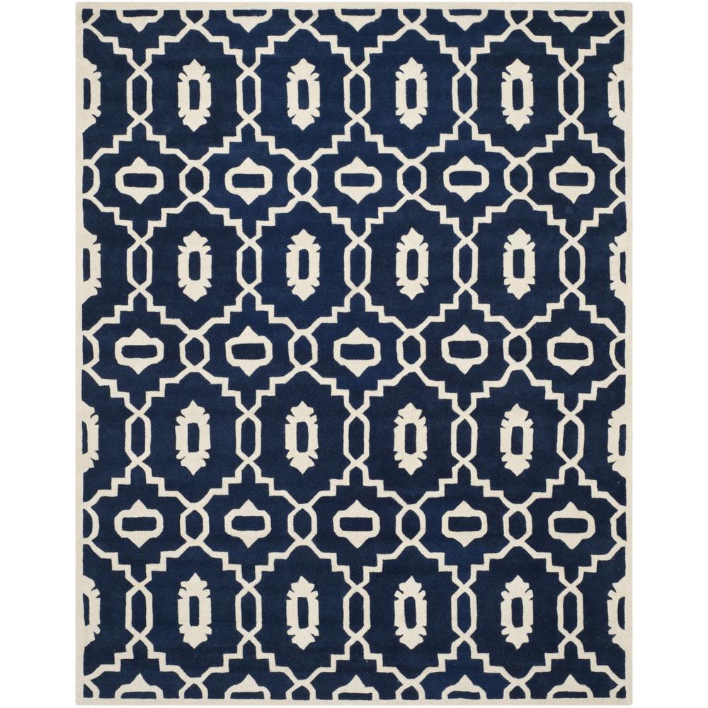 CHATHAM, DARK BLUE / IVORY, 8' X 10', Area Rug, CHT745C-8