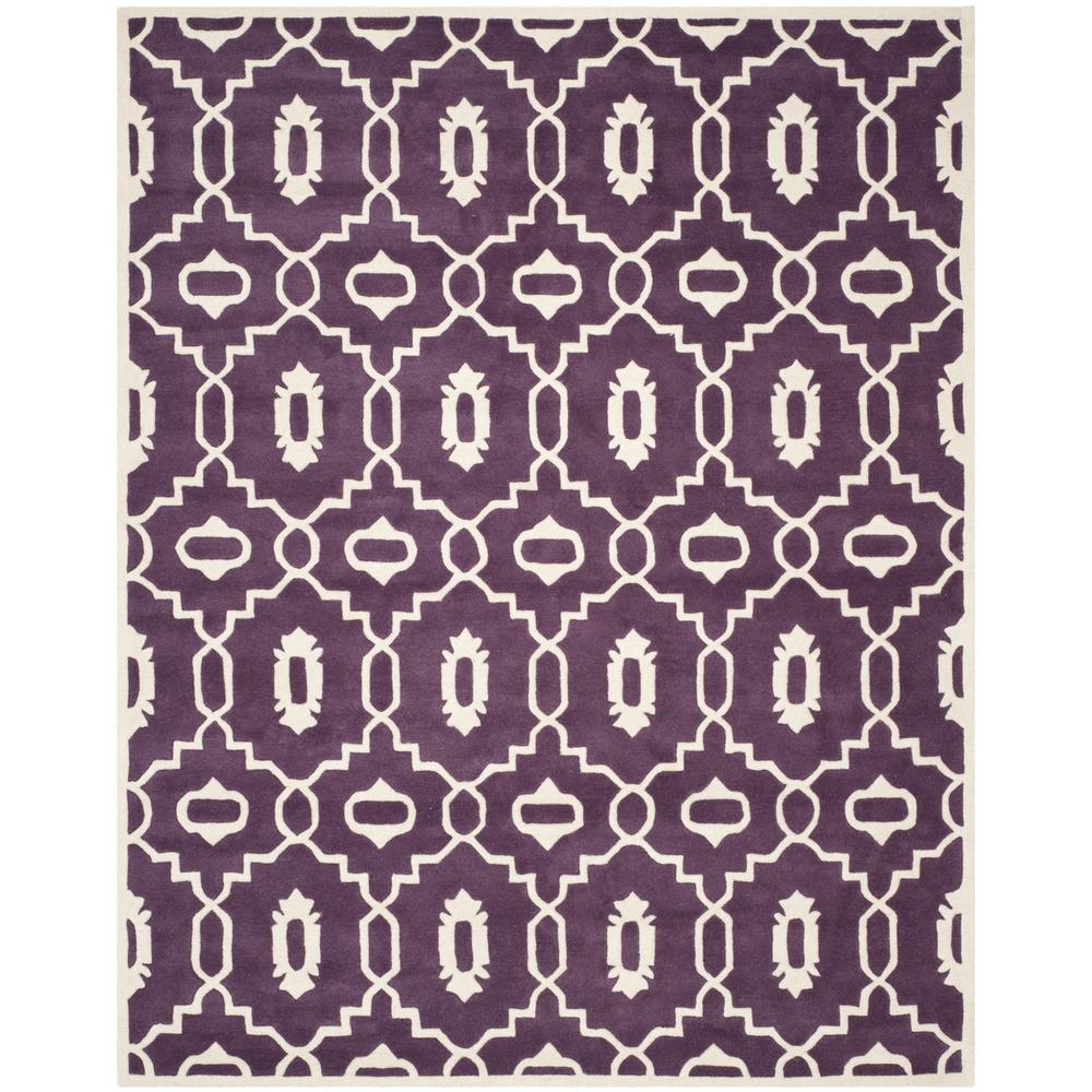 CHATHAM, PURPLE / IVORY, 8' X 10', Area Rug, CHT745F-8