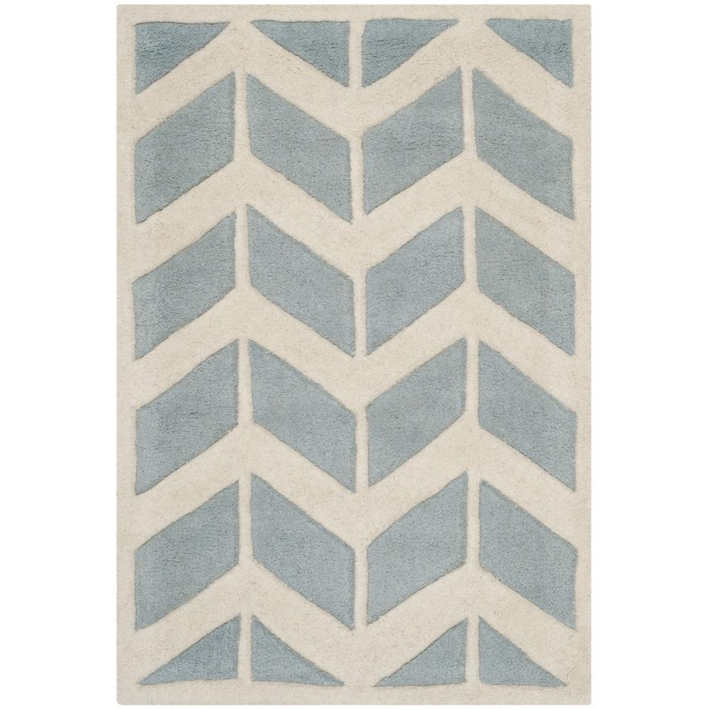 CHATHAM, BLUE / IVORY, 2' X 3', Area Rug, CHT746B-2