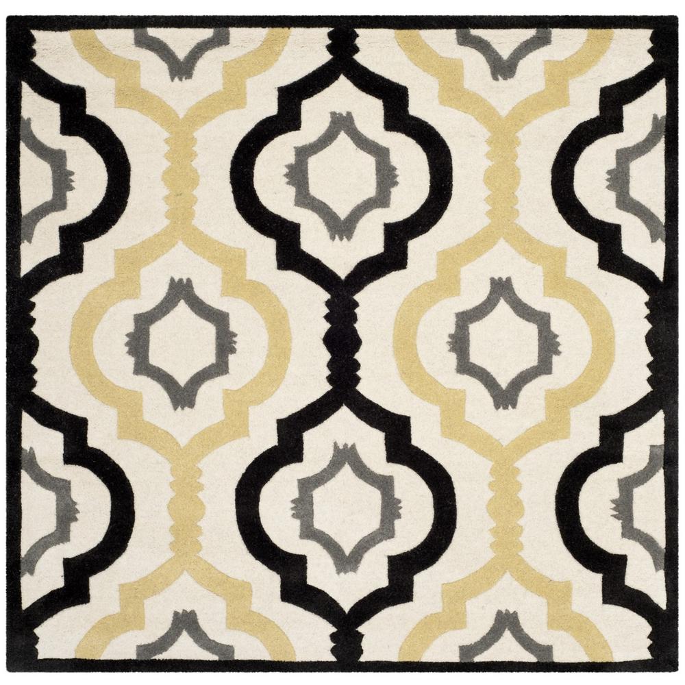CHATHAM, IVORY / MULTI, 3' X 3' Square, Area Rug
