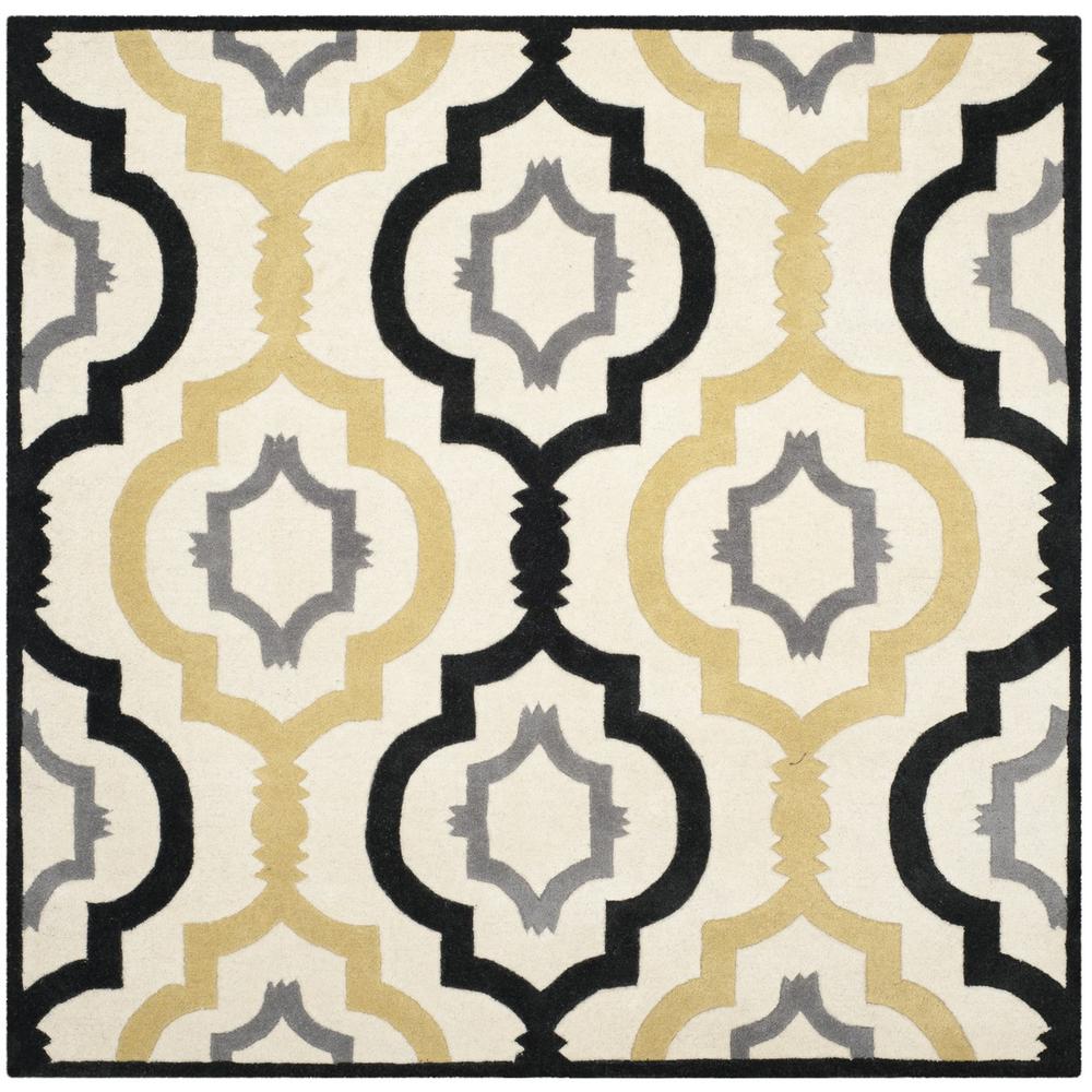 CHATHAM, IVORY / MULTI, 7' X 7' Square, Area Rug