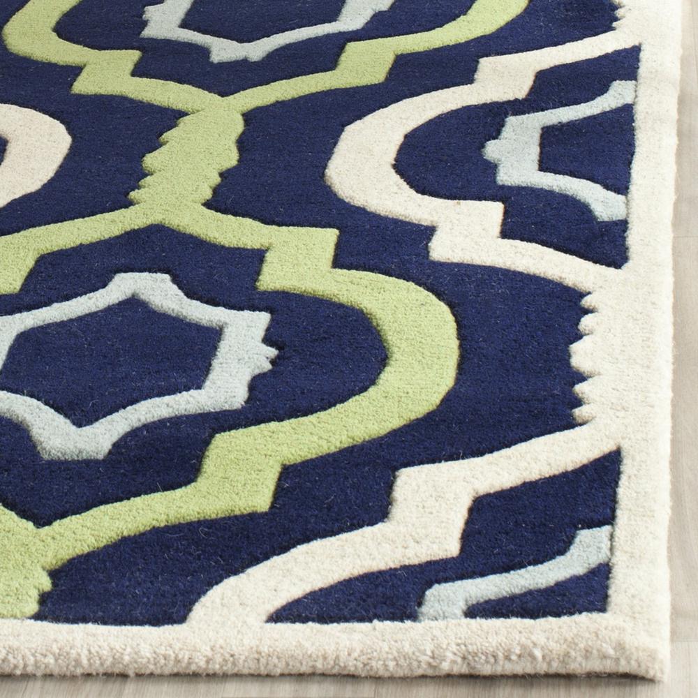 CHATHAM, DARK BLUE / MULTI, 4' X 6', Area Rug