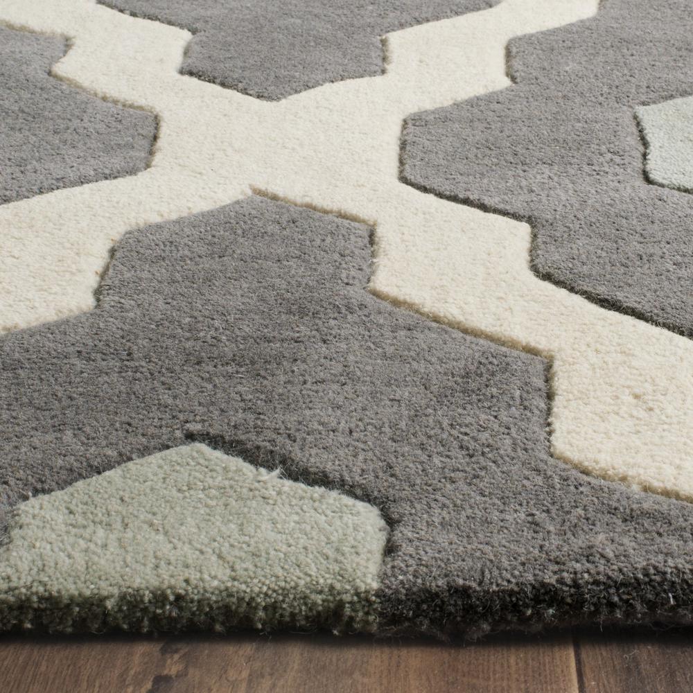 CHATHAM, IVORY / DARK GREY, 8'-9" X 12', Area Rug, CHT748D-9