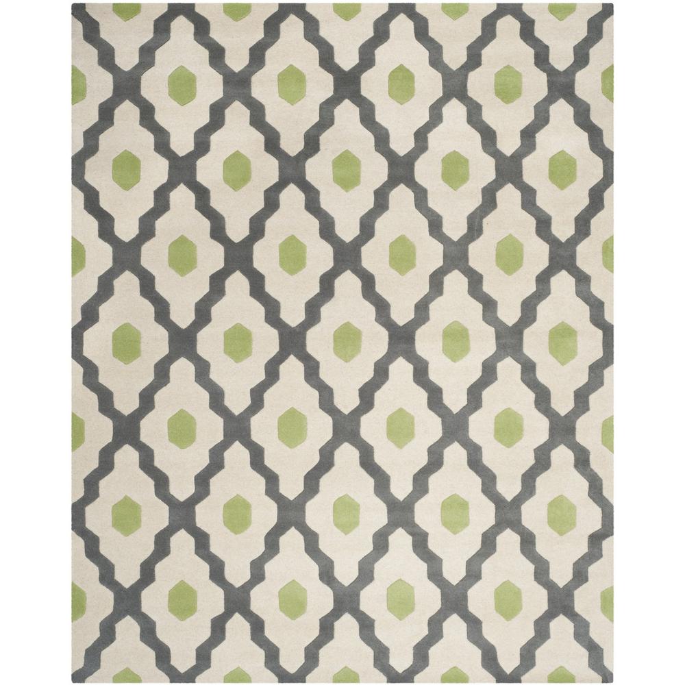 CHATHAM, DARK GREY / IVORY, 8' X 10', Area Rug, CHT748K-8